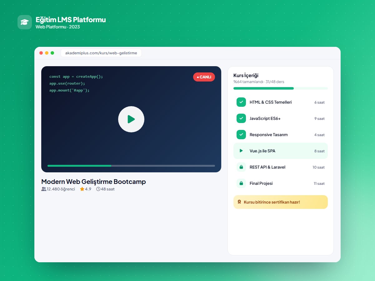 Eğitim LMS Platformu